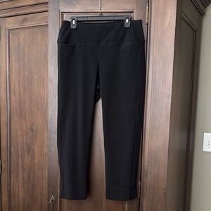 J.Jill Wearever Smooth-Fit Knit Black Cropped Jeans Medium Petite MP